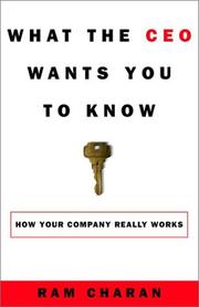 Front cover of What the CEO Wants You to Know by Ram Charan