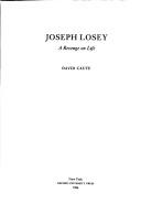 Cover of Joseph Losey by David Caute