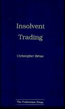 Cover of Insolvent trading by Christopher Bevan