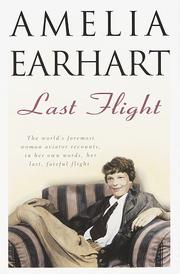 Cover of Last flight by Amelia Earhart