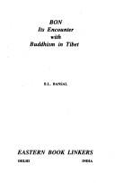Front cover of Bon, its encounter with Buddhism in Tibet by Bansal, B. L.