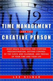 Cover of Time management for the creative person by Lee T. Silber