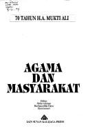 Front cover of Agama dan masyarakat by A. Mukti Ali
