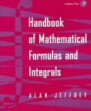Front cover of Handbook of mathematical formulas and integrals by Alan Jeffrey