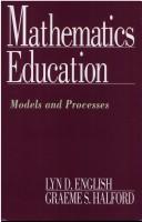 Cover of Mathematics education by Lyn D. English