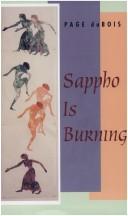 Cover of Sappho is burning by Page DuBois