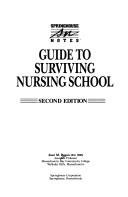 Front cover of Guide to surviving nursing school by Joan M. Regan