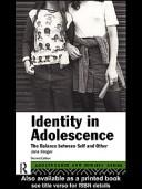 Cover of Identity in adolescence by Jane Kroger