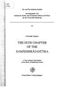 Cover of The IXth chapter of the Samādhirājasūtra by Cüppers, Christoph