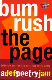 Cover of Bum Rush the Page by Tony Medina