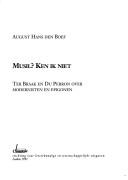 Front cover of Musil? ken ik niet by August Hans den Boef