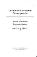 Cover of Chaucer and his French contemporaries by James I. Wimsatt