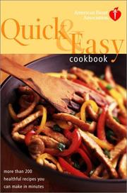 Front cover of American Heart Association Quick & Easy Cookbook by American Heart Association