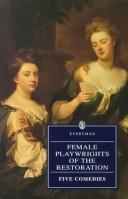 Cover of Female playwrights of the Restoration by Paddy Lyons