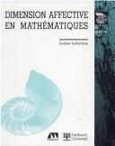 Front cover of Dimension affective en mathématiques by Louise Lafortune