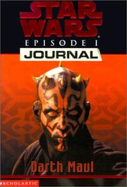 Front cover of Star Wars - Episode I Journal - Darth Maul by Jude Watson