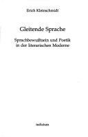 Cover of Gleitende Sprache by Erich Kleinschmidt