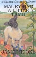 Front cover of Maury had a little lamb by Janette Oke