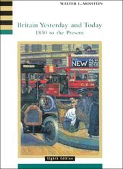 Front cover of Britain yesterday and today by Walter L. Arnstein