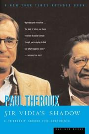 Cover of Sir Vidia's shadow by Paul Theroux