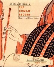 Cover of The human record by Alfred J. Andrea