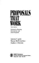 Front cover of Proposals that work by Lawrence F. Locke