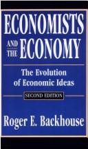 Front cover of Economists and the economy by Roger E. Backhouse