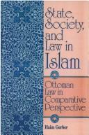 Front cover of State, society, and law in Islam by Haim Gerber