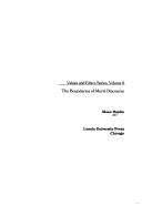 Front cover of The boundaries of moral discourse by Mane Hajdin