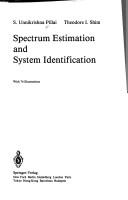 Cover of Spectrum estimation and system identification by S. Unnikrishna Pillai