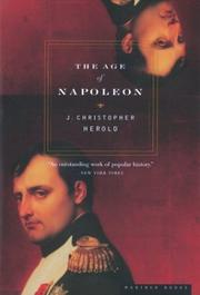 Cover of The Age of Napoleon by J. Christopher Herold