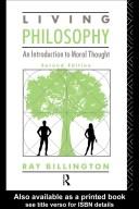 Cover of Living philosophy by Ray Billington