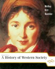 Front cover of A history of Western society by John P. McKay