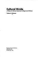 Front cover of Cultural divide by Valerie M. Balester