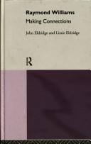 Cover of Raymond Williams by J. E. T. Eldridge