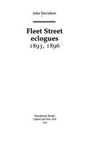 Cover of Fleet Street eclogues by John Davidson