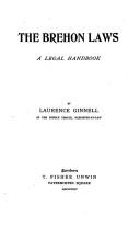 Cover of The Brehon laws by Ginnell, Laurence
