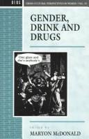 Front cover of Gender, drink, and drugs by Maryon McDonald