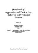 Front cover of Handbook of aggressive and destructive behavior in psychiatric patients by Michel Hersen