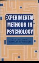 Cover of Experimental methods in psychology by Gustav Levine