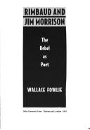 Front cover of Rimbaud and Jim Morrison by Wallace Fowlie