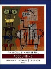 Cover of Financial and Managerial Accounting by Belverd E. Needles
