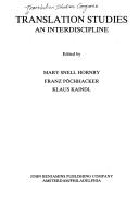 Front cover of Translation studies by Mary Snell-Hornby