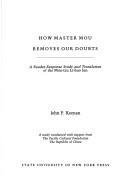 Front cover of How master Mou removes our doubts by John P. Keenan