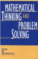 Cover of Mathematical thinking and problem solving by Alan H. Schoenfeld