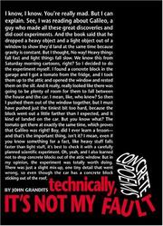 Cover of Technically, it's not my fault by John Grandits