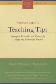 Front cover of McKeachie's teaching tips by Wilbert James McKeachie