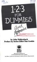 Cover of 1-2-3 for dummies quick reference by John Walkenbach
