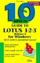 Front cover of 10 minute guide to Lotus 1-2-3 by Peter G. Aitken