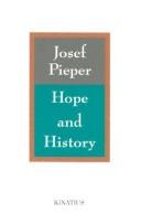 Cover of Hoffnung und Geschichte by Josef Pieper